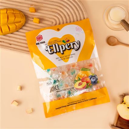 Kẹo jelly zai có nhân nước ép trái cây ELLPERY 200g 