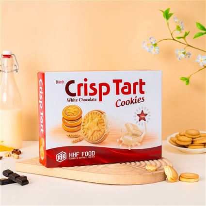 Bánh crisp tart white chocolate hộp 198g 