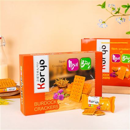 Bánh cracker vị Ngưu bàng Koryo hộp 320g(8)