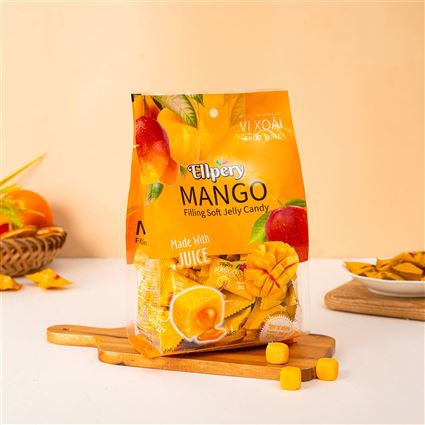 Kẹo jelly xốp nhân chảy vị xoài ELLPERY 250g