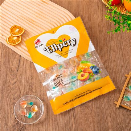 Kẹo jelly zai có nhân nước ép trái cây ELLPERY 94g