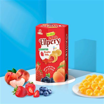 Kẹo jelly zòn nhân chảy ELLPERY Hộp 145g